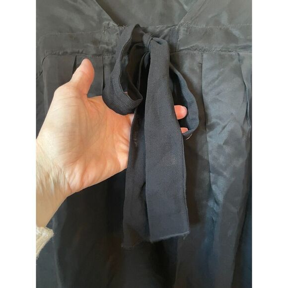 Ella Moss Black Tie Neck Sleeveless Shift Mini Dress XS - Picture 6 of 7